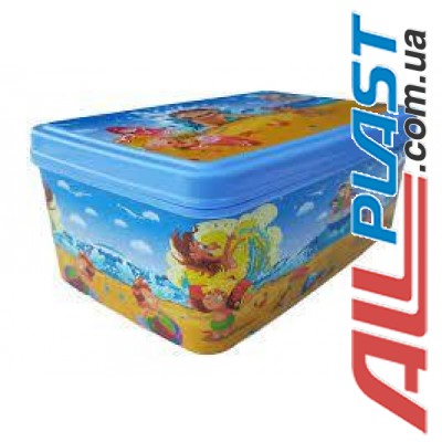 Контейнер с крышкой 2,1л Пляж "Elif" Контейнер с крышкой 2,1л Пляж "Elif"