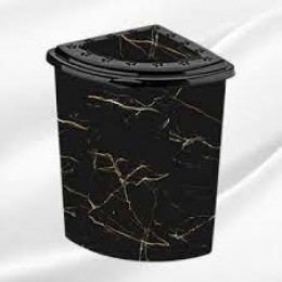 Корзина для белья угловая с рисунком Чёрный мрамор "ELIF" Корзина для белья угловая с рисунком Чёрный мрамор "ELIF"