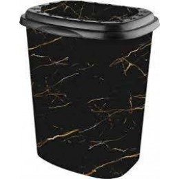 Корзина для белья 45л с рисунком Чёрный мрамор "ELIF" Корзина для белья 45л с рисунком Чёрный мрамор "ELIF"