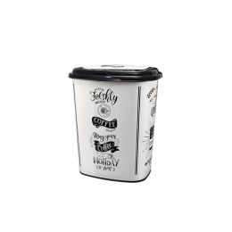 Корзина для белья 45л с рисунком Белый кофе "ELIF" Корзина для белья 45л с рисунком Белый кофе "ELIF"