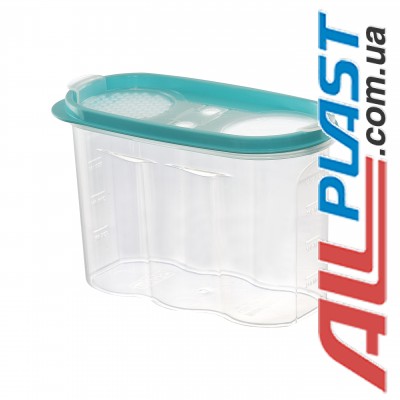 Контейнер для сыпучих продуктов 1.2л "Irak Plastik" Контейнер для сыпучих продуктов 1.2л "Irak Plastik"