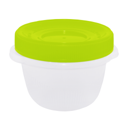 Набор контейнеров Омега 285 мл 3 шт. для пищевых продуктов салатовая крышка Алеана 167037 Набор контейнеров Омега 285 мл 3 шт. для пищевых продуктов салатовая крышка Алеана 167037